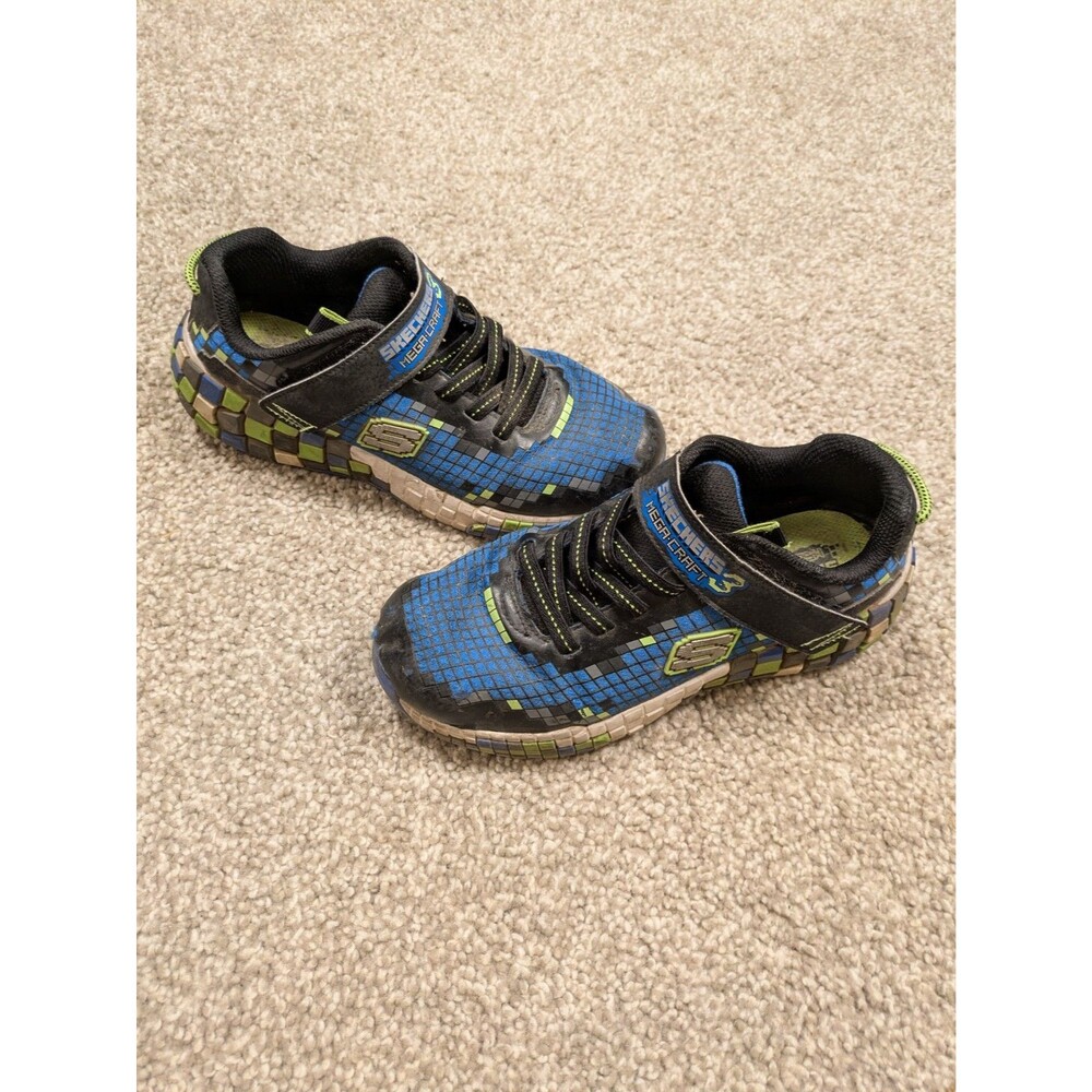 SKECHERS Mega Craft 3.0 Youth / Kids / Boys Size 5 Blue Black Green | 402182L